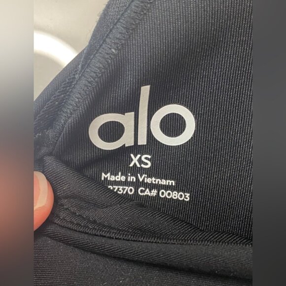 ALO Yoga Classic Black Sports Bra - Picture 8 of 9